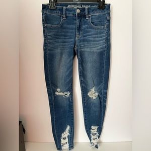 American Eagle stretch crop jean